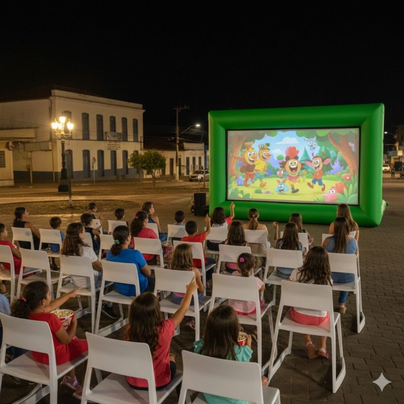 Sessão do projeto CineLeitura do Bem com atividades literárias e cinema gratuito