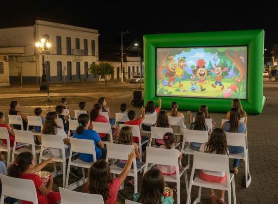 Sessão do projeto CineLeitura do Bem com atividades literárias e cinema gratuito