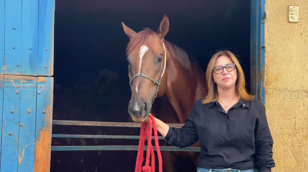 Nívea de Paula, presidente do Jóquei Clube