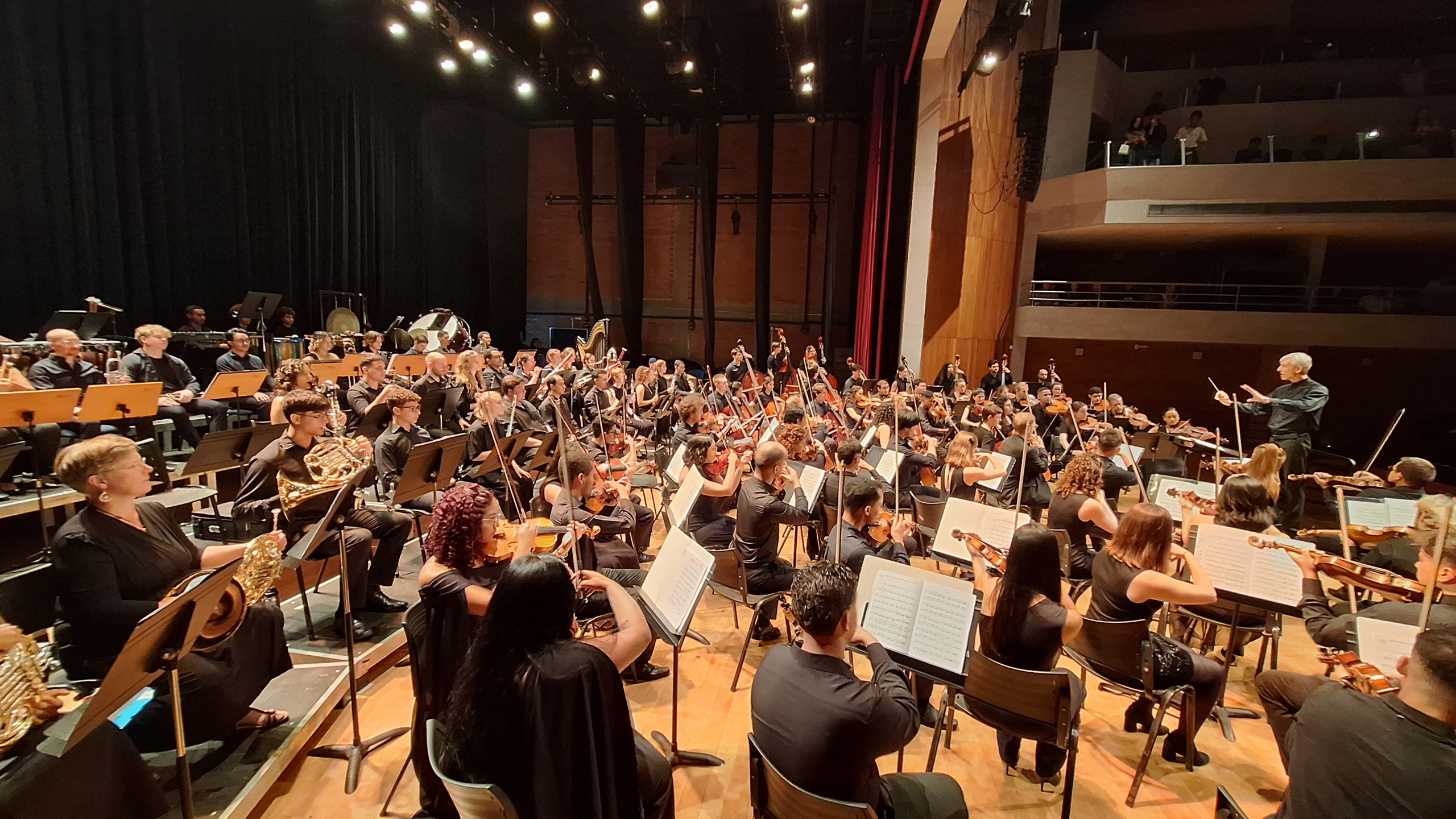 Concerto da Amizade No Palco, as orquestras sinfônicas de Goiás e Berlim (Foto: Weber Félix)