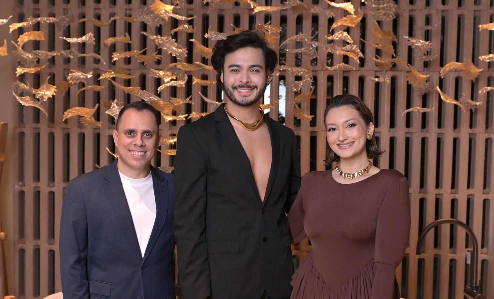 Diogo Rodrigues, Lucas Machado e Luciana Vidigal