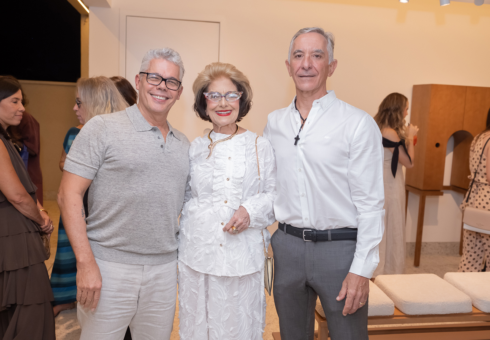 Humberto Queiroz, Maria Abadia Haick e Denner Mallard Jr.
