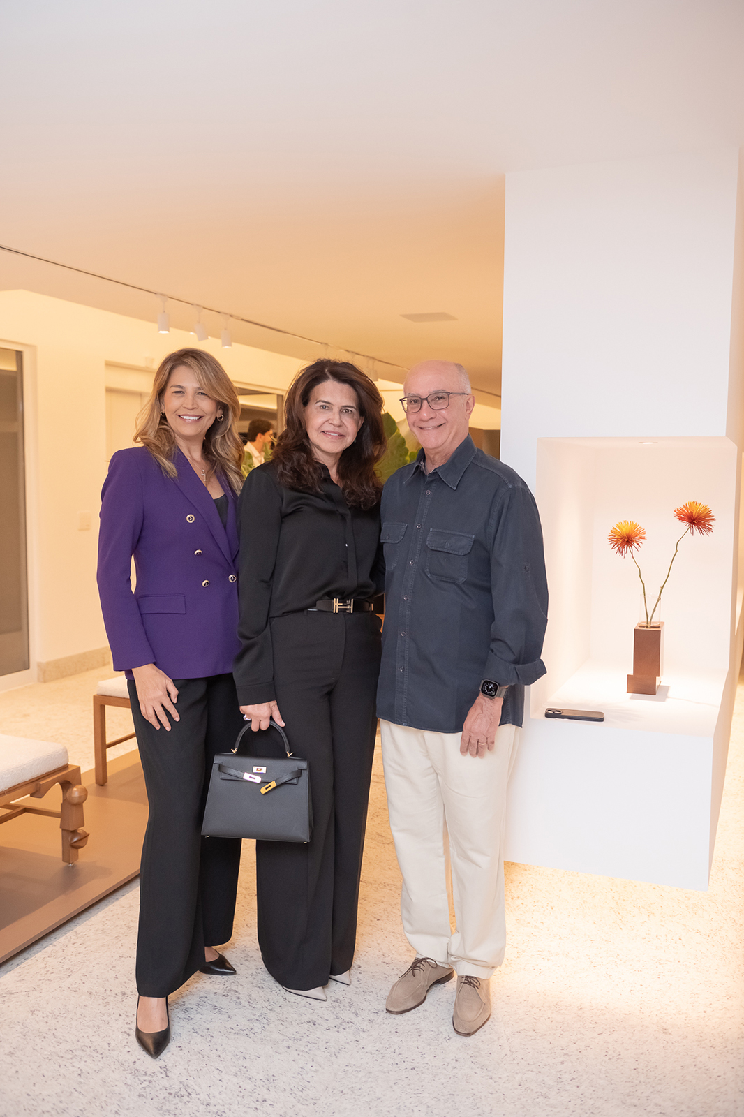 Rosângela Motta, Cida Teixeira e Gustavo