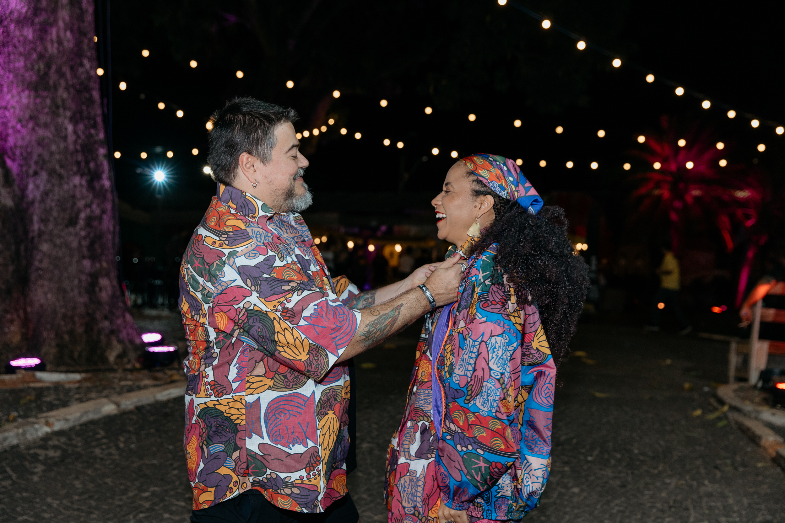 Naya Violeta Bananada e Fabrício Nobre, idealizador do Festval Bananada (Foto: @fotocomalma)