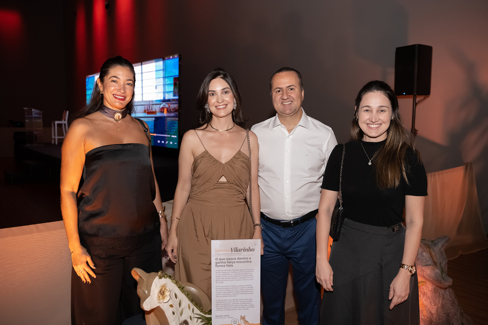 Sammea Vilarinho, Edmar Junior, Debora Wingler e Flavia Wingler