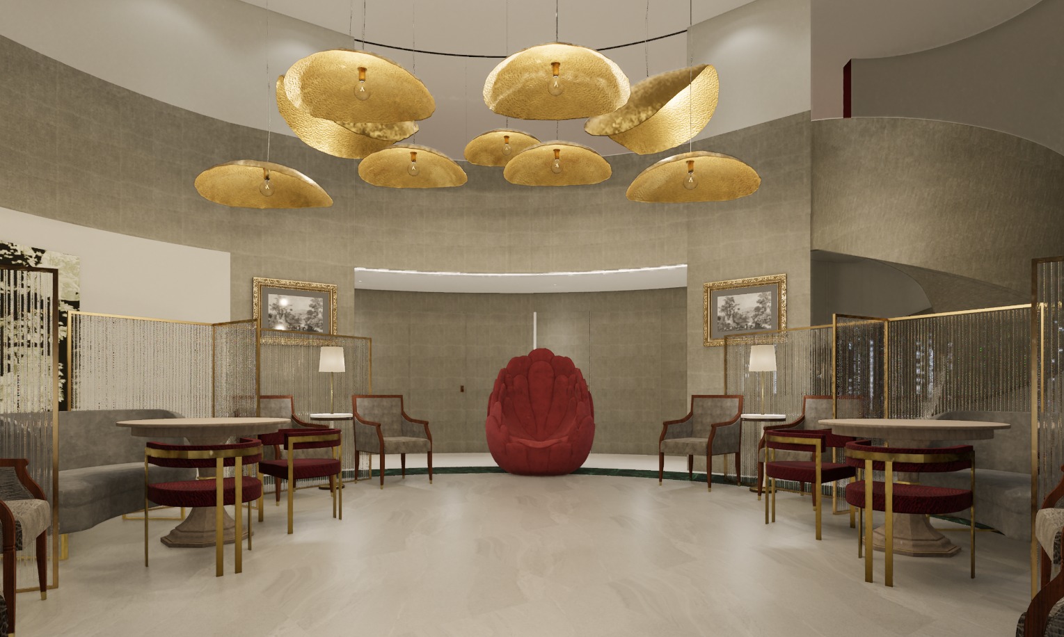 LOUNGE RED FLAMBOYANT