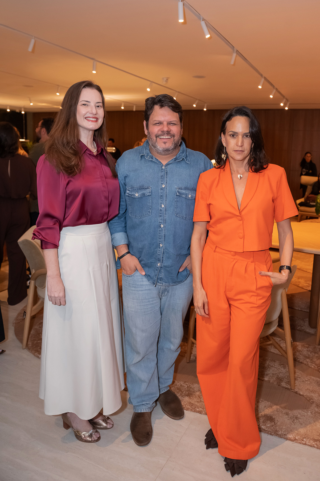 Maria Silvia Hatschbach, Luiz Cláudio Faleiros e Ana Vitória Caiado