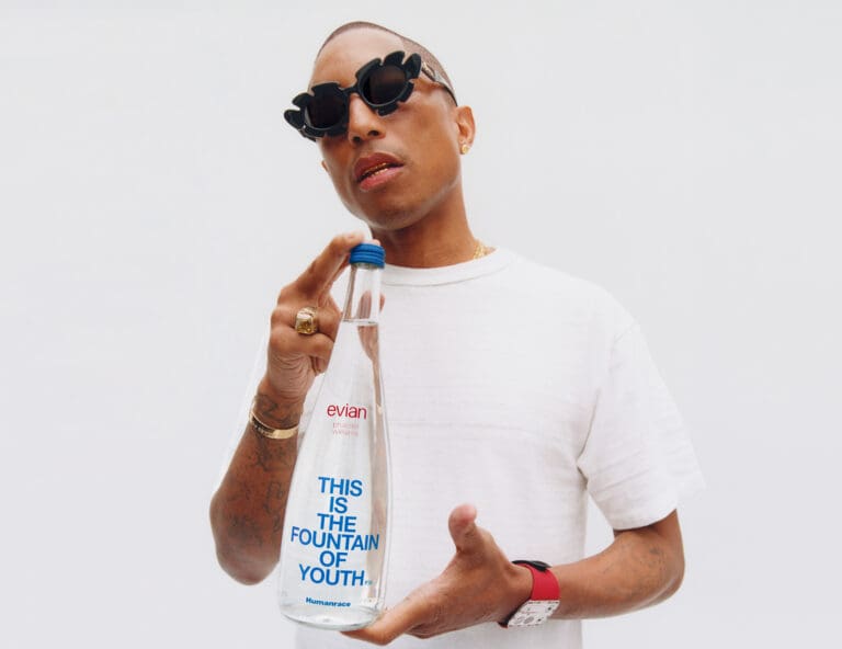 Evian e Pharrell Williams