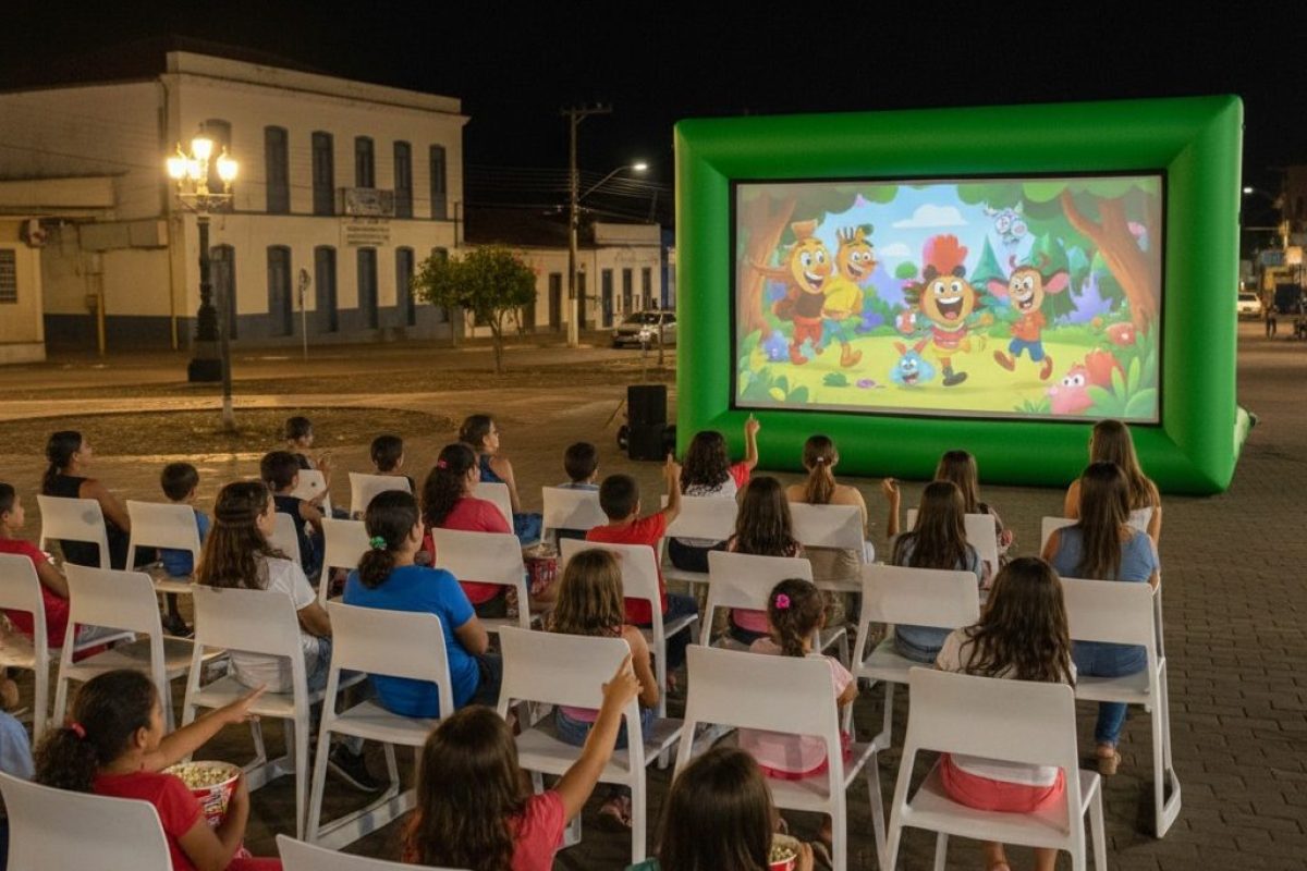 Sessão do projeto CineLeitura do Bem com atividades literárias e cinema gratuito