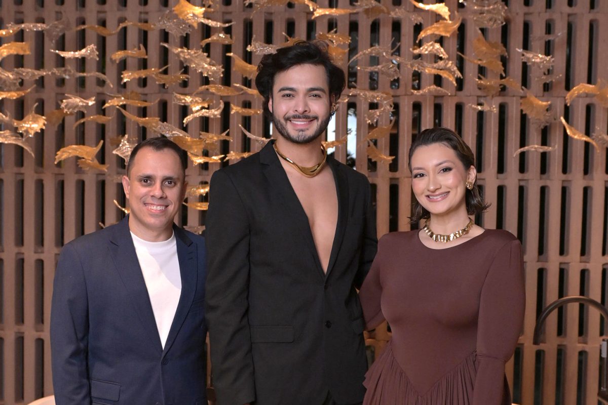 Diogo Rodrigues, Lucas Machado e Luciana Vidigal
