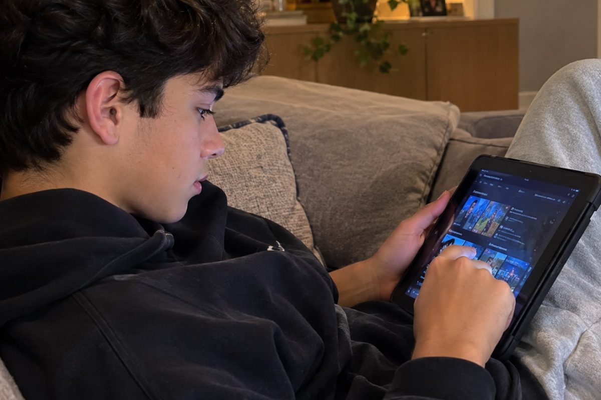 O uso prolongado de celulares, computadores e outros dispositivos pode causar cansaço visual, ressecamento ocular e favorecer a progressão da miopia em crianças e adolescentes, alertam especialistas. (Foto: Divulgação)