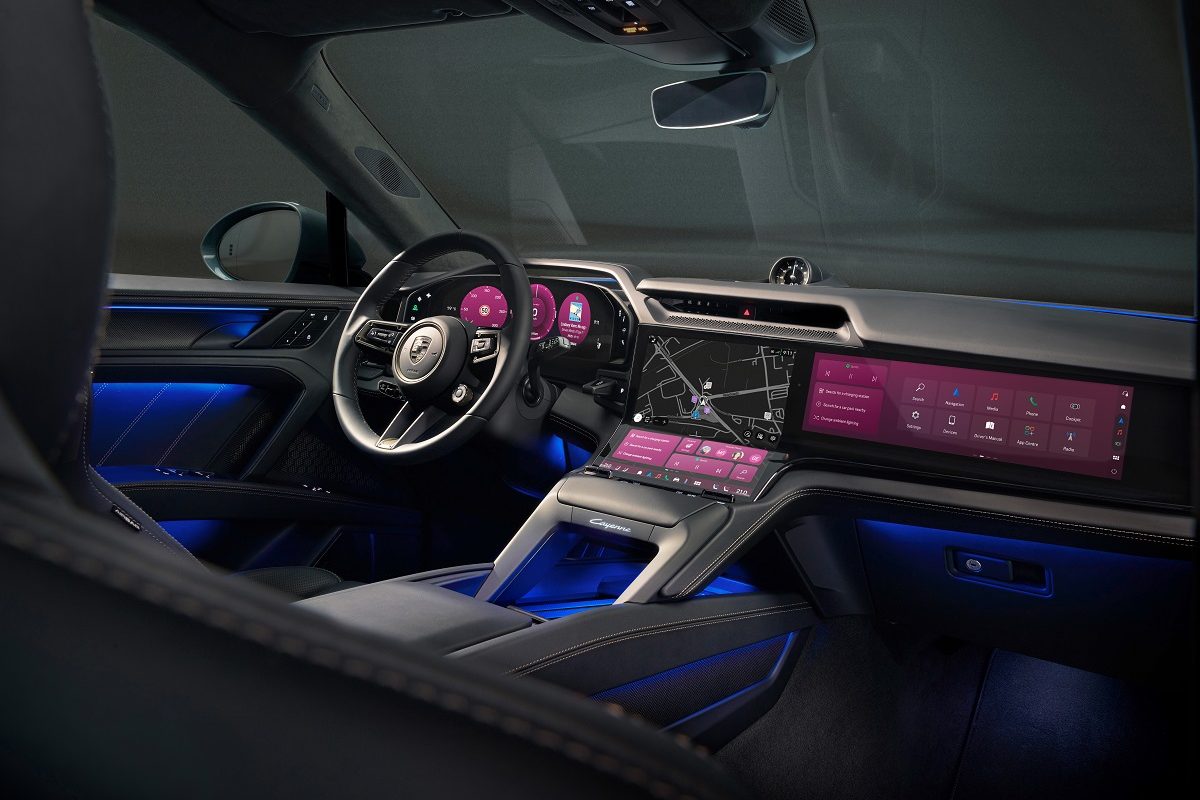 O novo Cayenne Electric apresenta o futuro do design interior da Porsche Fotos: Porsche